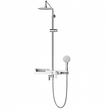Душевая система Lemark Tropic LM7007C Хром Белый