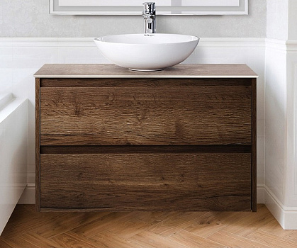 Тумба под раковину BelBagno Kraft 80 KRAFT-800-2C-SO-RT подвесная Rovere Tabacco