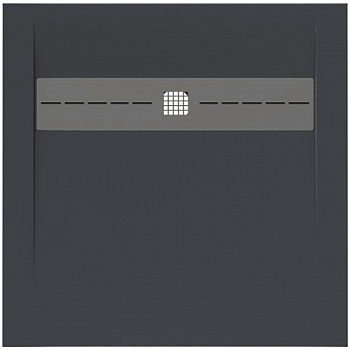 Душевой поддон из искусственного камня Allen Brau Infinity 90x90 8.21001-AM Антрацит
