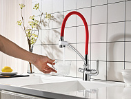 Смеситель для кухни Lemark Comfort LM3070C-Red Красный Хром