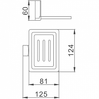 Мыльница Haiba HB8802-1 Хром