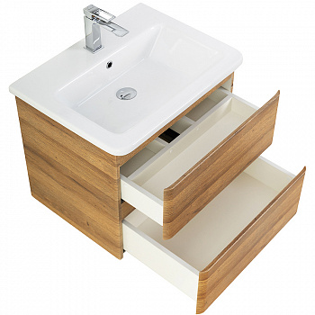 Тумба под раковину BelBagno 60 ALBANO-CER-600-2C-SO-RR подвесная Rovere Rustico