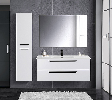 Тумба под раковину Cezares Eco-Cer 120 ECO-CER-1200-2C-SO-BO подвесная Bianco Opaco