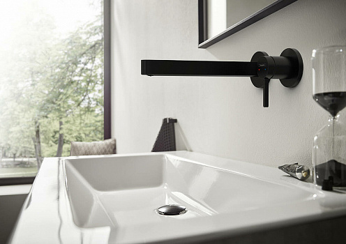 Смеситель для раковины Hansgrohe Finoris 76050670 Черный матовый