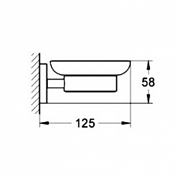 Мыльница Grohe Essentials 40444001 Хром