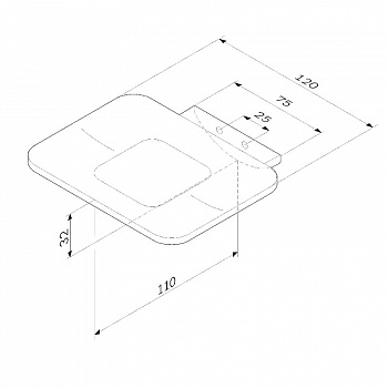 Мыльница AM.PM Inspire 2.0 A50A34200 Хром