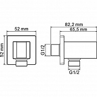 Гигиенический душ со смесителем WasserKRAFT Aller A106156 Хром