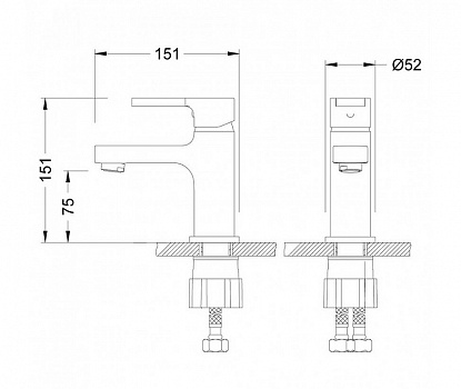 Смеситель для раковины Lemark Aura LM0606C Хром