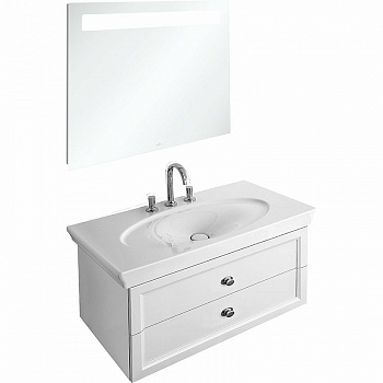 Тумба под раковину Villeroy&Boch La Belle 90 A58400DJ подвесная Белая глянцевая