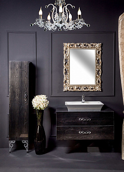 Тумба под раковину Boheme Armadi Art NeoArt 100 831-100-BW подвесная Black Wood