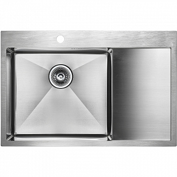 Кухонная мойка Paulmark Atlan 78 L PM217851-BSL Брашированная сталь