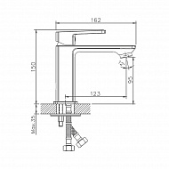 Смеситель для раковины Haiba HB10176 Хром