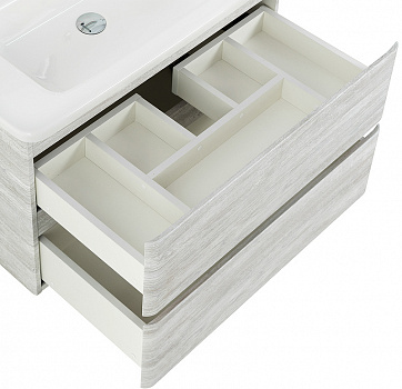 Тумба под раковину BelBagno 80 ALBANO-CER-800-2C-SO-RVB подвесная Rovere Vintage Bianco