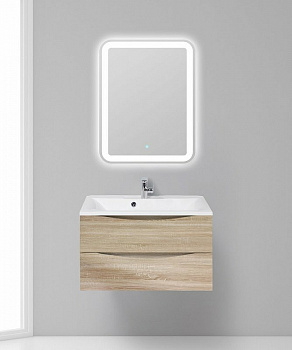 Тумба под раковину BelBagno Marino 80 MARINO-800-2C-SO-WO-P подвесная Rovere Bianco