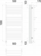 Полотенцесушитель Орион П18 500х1000 Terminus