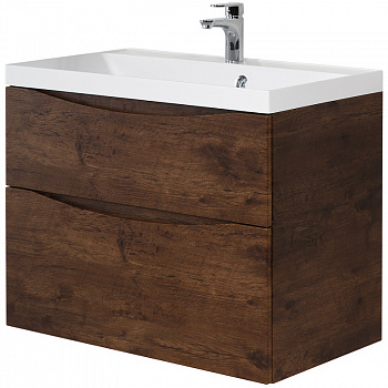 Тумба под раковину BelBagno Marino 65 MARINO-650-2C-SO-RW-P подвесная Rovere Moro