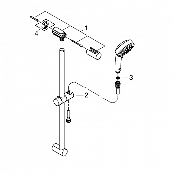 Душевой гарнитур Grohe Tempesta Cosmopolitan 27578002 Хром