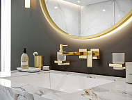 Смеситель для раковины Hansgrohe Metropol 32526990 Золото