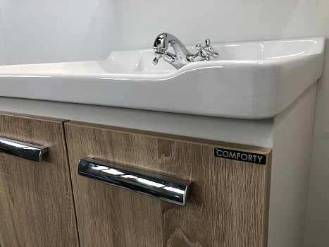 Тумба с раковиной Comforty Рига 60 00004142213 подвесная Дуб сонома