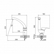 Смеситель для кухни Iddis Sicily CD56101C Хром