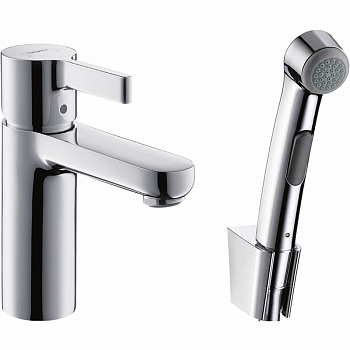 Смеситель для раковины Hansgrohe Metris S 31160000 с гигиеническим душем Хром