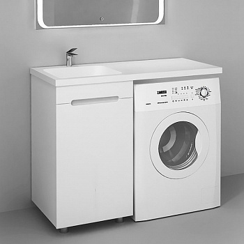 Тумба под раковину Raval Forte 110 L For.01.110.L/N/W Белая