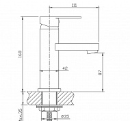 Смеситель для раковины Haiba HB1002 Хром