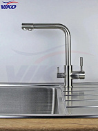 Смеситель для кухни Viko V-5054 Серебро