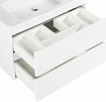 Тумба под раковину BelBagno 80 ALBANO-CER-800-2C-SO-BL подвесная Bianco Lucido