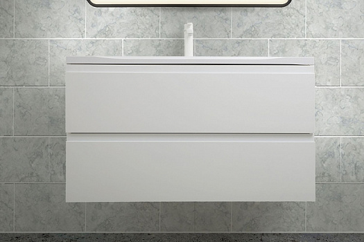 Тумба под раковину Art&Max AM-Bianchi-900-2C-SO-BM подвесная Белый матовый