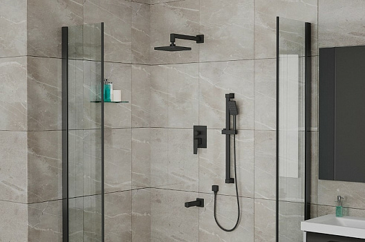 Душевая система Rush Thira TR3635-60Black Черная матовая