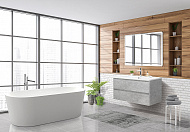 Тумба под раковину BelBagno 105 ALBANO-CER-1050-2C-SO-CVG подвесная Cemento Verona Grigio