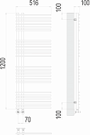 Полотенцесушитель Астра П24 70х1200Terminus