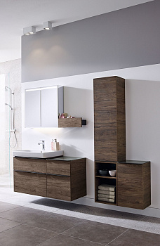 Тумба под раковину Geberit Smyle Square 75 500.353.JR.1 Пекан