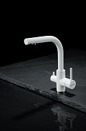 Смеситель для кухни Paulmark Essen Es213011-431TW Белый матовый