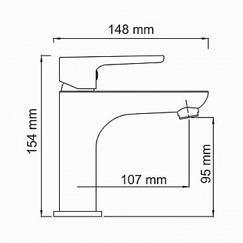 Смеситель для раковины WasserKRAFT Leine 3504 Хром