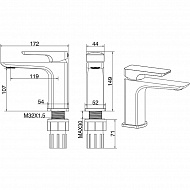 Смеситель для раковины Allen Brau Infinity 5.21001-31 Черный матовый