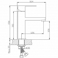 Смеситель для раковины Haiba HB10803 Нержавеющая сталь