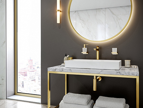 Смеситель для раковины Hansgrohe Talis E 71717990 Золото