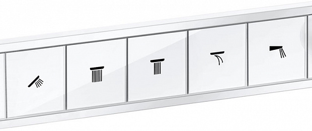 Смеситель для душа Hansgrohe RainSelect 15384700 с термостатом Белый матовый