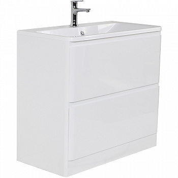Тумба под раковину BelBagno 80 ALBANO-800-2C-PIA-BL Bianco Lucido