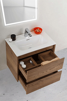 Тумба под раковину BelBagno KRAFT 39-700/390-2C-SO-RT подвесная Rovere Tabacco