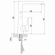 Смеситель для кухни Lemark Status LM4405C Хром