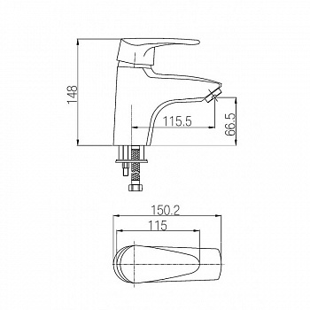 Комплект смесителей Paulmark Stuttgard St112006/311006 Хром