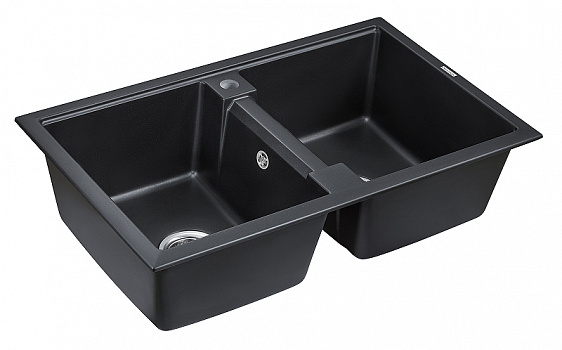 Кухонная мойка Paulmark Zwilling PM238150-BLM Черный металлик