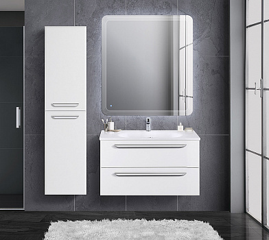 Тумба под раковину Cezares Eco 75 ECO-750-2C-SO-BL подвесная Bianco Lucido