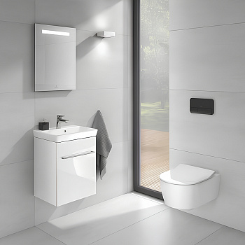 Унитаз Villeroy&Boch Avento 5656RS01 подвесной с сиденьем Микролифт