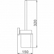 Ершик для унитаза Haiba HB8810 Хром