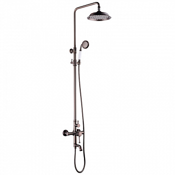 Душевая система Lemark Peretto LM6362RB Черный кофе