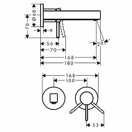 Смеситель для раковины Hansgrohe Finoris 76051000 Хром